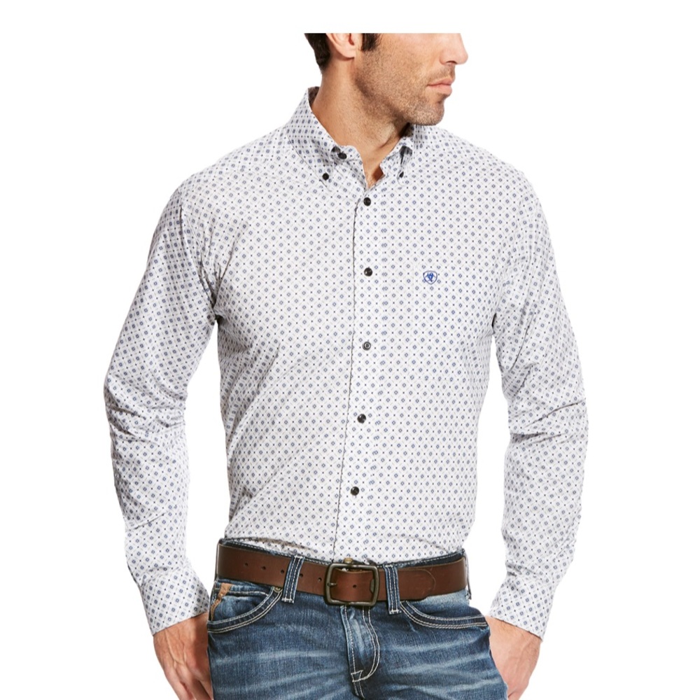 XL Ariat Fitted Long Sleeve Shirt